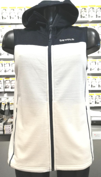 Bezrękawnik z kapturem damski Explorer Merino